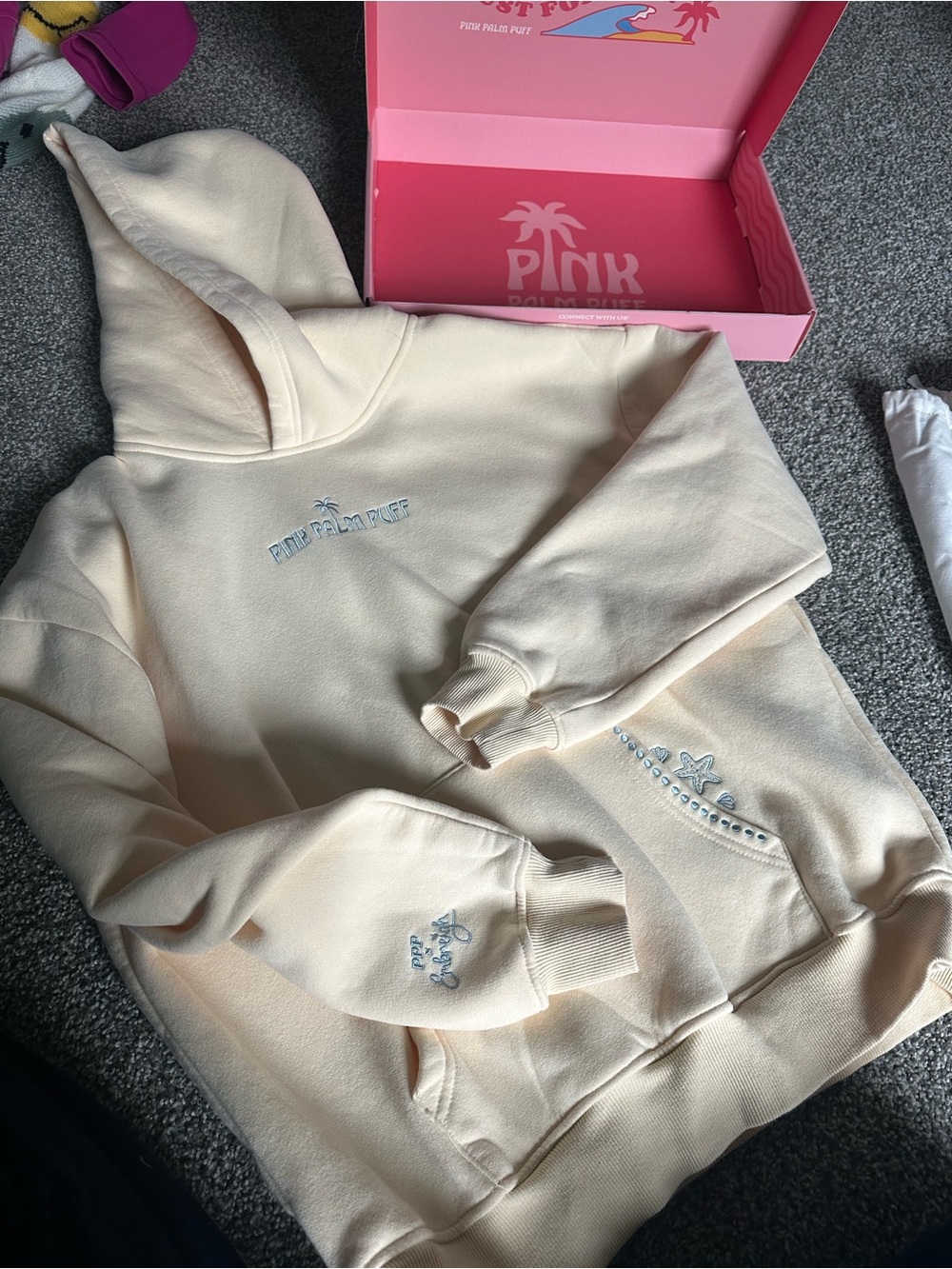 pinkpalm puff hoodie
